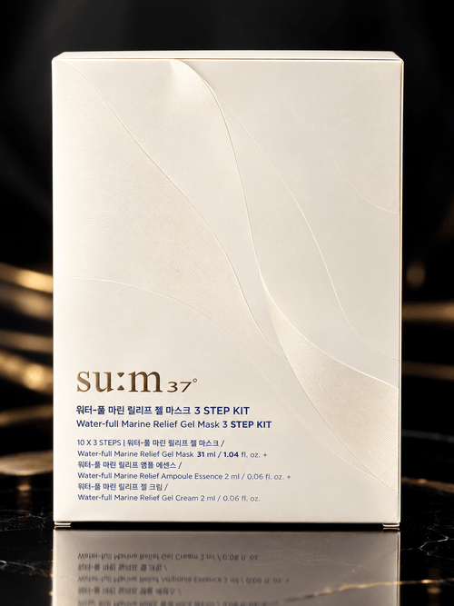 SU:M37 | Water-full Marine Relief Gel Mask 3 STEP KIT — 10 Pack - blushcraft